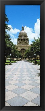 Framed State Capitol Building, Austin, Texas Print