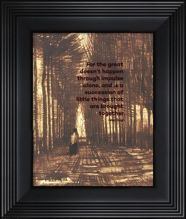 Framed For the Great - Van Gogh Quote 2 Print