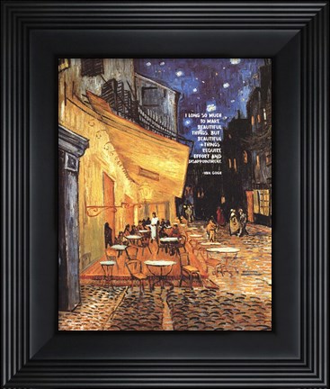 Framed Beautiful Things - Van Gogh Quote 2 Print