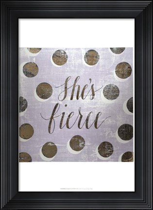 Framed Gilded Girl II - Metallic Foil Print