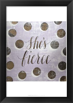 Framed Gilded Girl II - Metallic Foil Print