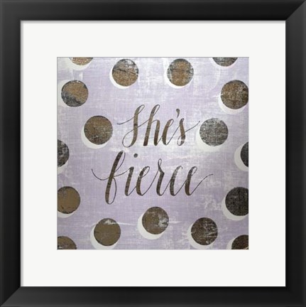 Framed Gilded Girl II - Metallic Foil Print