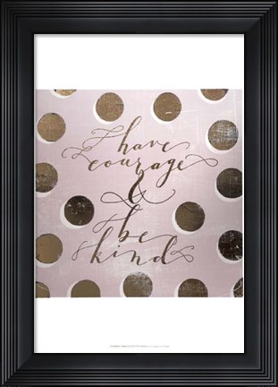 Framed Gilded Girl III - Metallic Foil Print