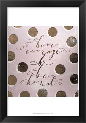 Framed Gilded Girl III - Metallic Foil Print