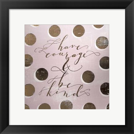 Framed Gilded Girl III - Metallic Foil Print