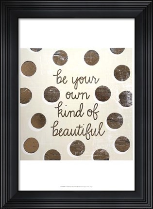 Framed Gilded Girl IV - Metallic Foil Print