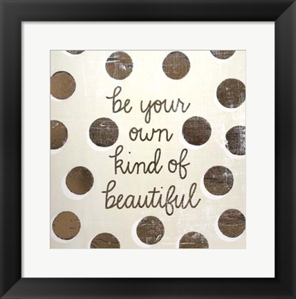 Framed Gilded Girl IV - Metallic Foil Print