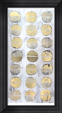 Framed Gilded Imprint I - Metallic Foil Print