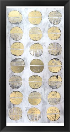 Framed Gilded Imprint I - Metallic Foil Print