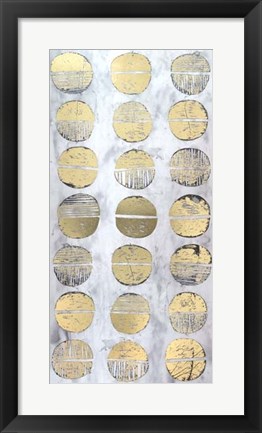 Framed Gilded Imprint I - Metallic Foil Print