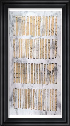 Framed Gilded Imprint III - Metallic Foil Print