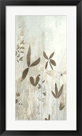 Framed Fresco Field I - Metallic Foil Print