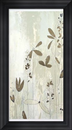 Framed Fresco Field II - Metallic Foil Print