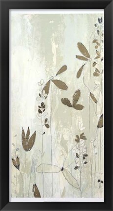 Framed Fresco Field II - Metallic Foil Print
