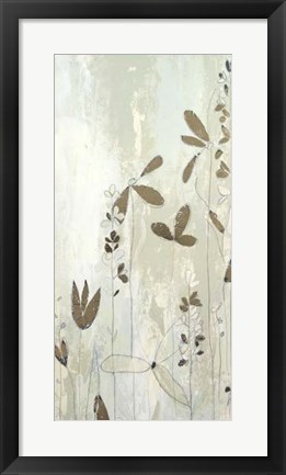 Framed Fresco Field II - Metallic Foil Print