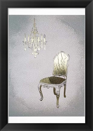 Framed Gilded Furniture I - Metallic Foil Print