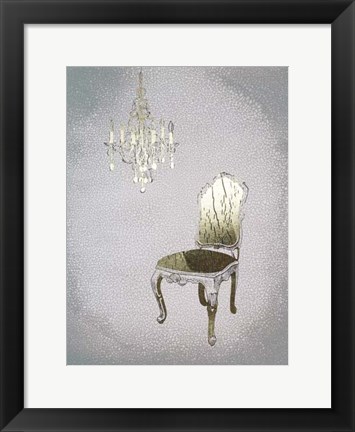 Framed Gilded Furniture I - Metallic Foil Print