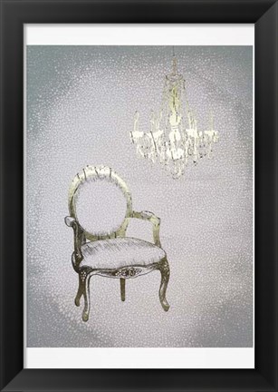 Framed Gilded Furniture II - Metallic Foil Print