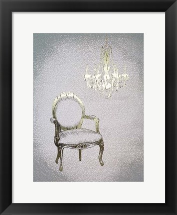 Framed Gilded Furniture II - Metallic Foil Print