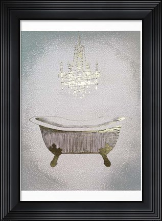 Framed Gilded Bath II - Metallic Foil Print