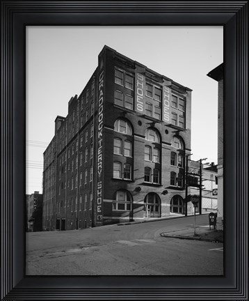 Framed GENERAL VIEW, WITH NINTH ST. FACADE ON RIGHT - Craddock-Terry Shoe Company, Ninth and Jefferson Streets, Lynchburg Print