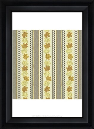 Framed Maple Ribbons II Print