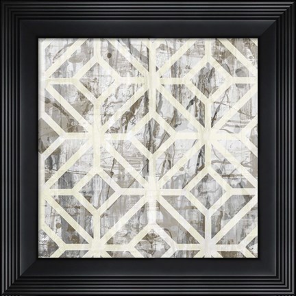 Framed Neutral Metric III Print