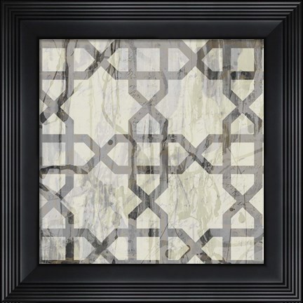 Framed Neutral Metric V Print