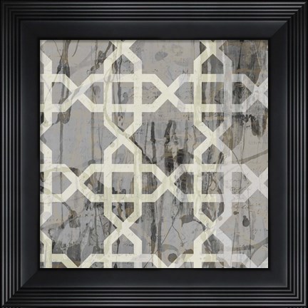 Framed Neutral Metric VI Print