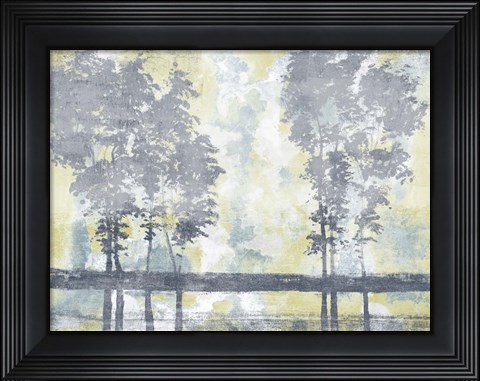 Framed Watercolor Mist I Print