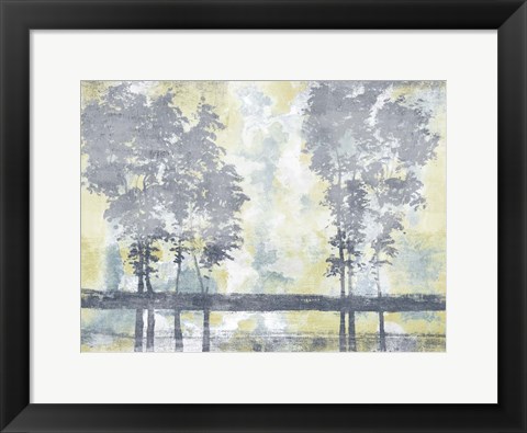 Framed Watercolor Mist I Print