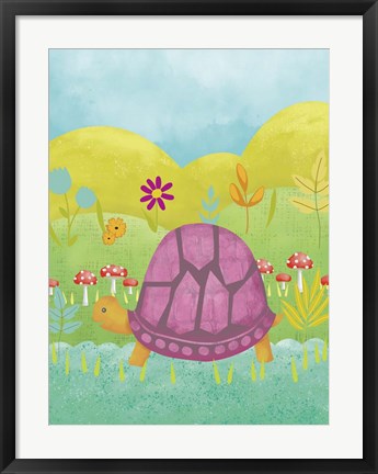Framed Happy Turtle II Print