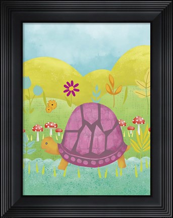 Framed Happy Turtle II Print