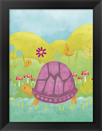 Framed Happy Turtle II Print