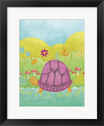 Framed Happy Turtle II Print