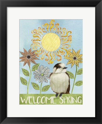 Framed Spring Welcome I Print