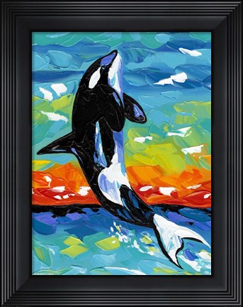 Framed Ocean Friends I Print