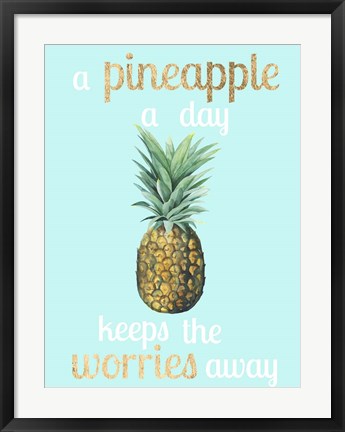 Framed Pineapple Life I Print
