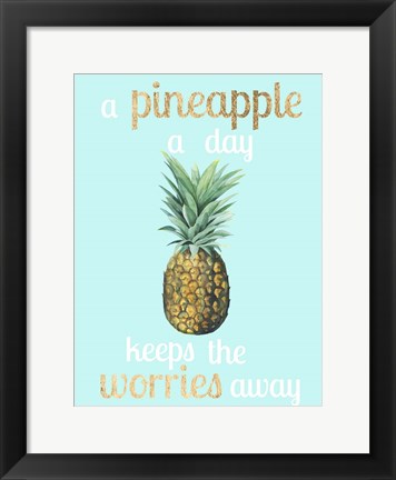 Framed Pineapple Life I Print