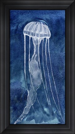 Framed Indigo Nettle I Print