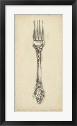 Framed Ornate Cutlery I Print