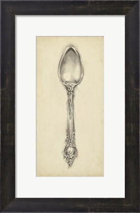Framed Ornate Cutlery II Print