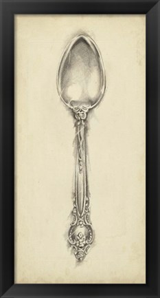 Framed Ornate Cutlery II Print