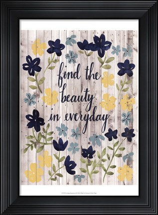 Framed Cottage Inspiration II Print