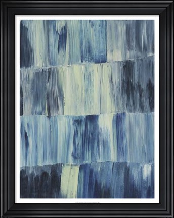 Framed Aurora Blues I Print