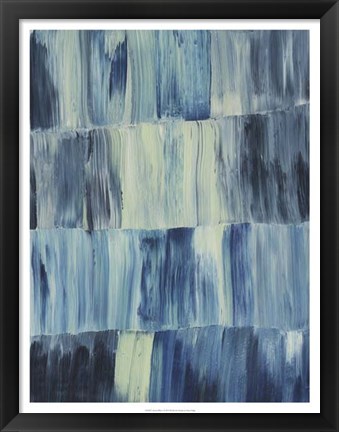 Framed Aurora Blues I Print