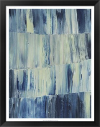 Framed Aurora Blues II Print