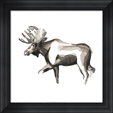 Framed Watercolor Woodland III Print