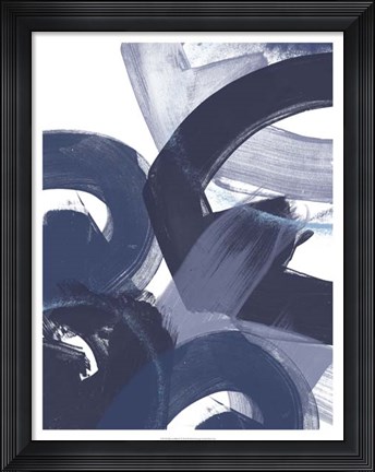 Framed Blue on Blue II Print