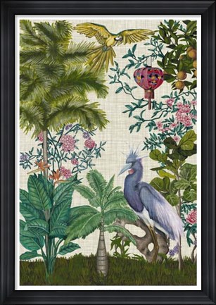 Framed Paradis Chinoiserie I Print